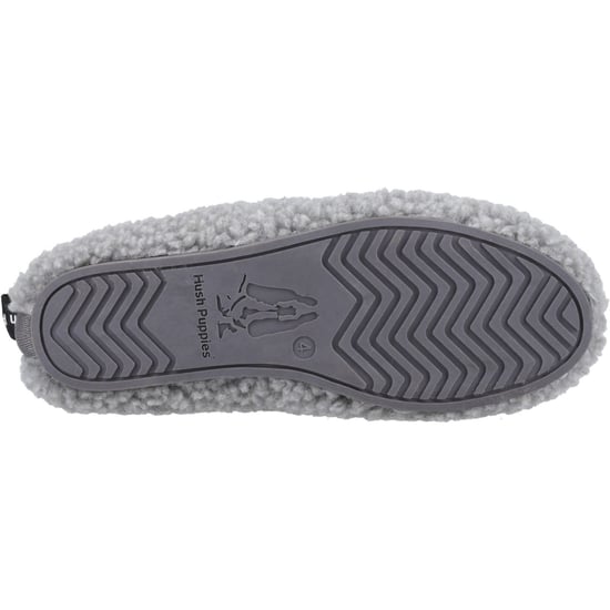 Hush Puppies Emily Kunstfell Damen Grau Hausschuhe - Image 3