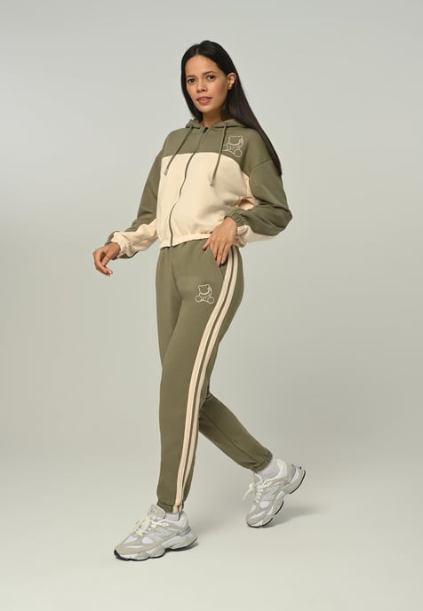 Tom Barron Ladies Cuddly Bear Embroidered Zip-Up Tracksuit