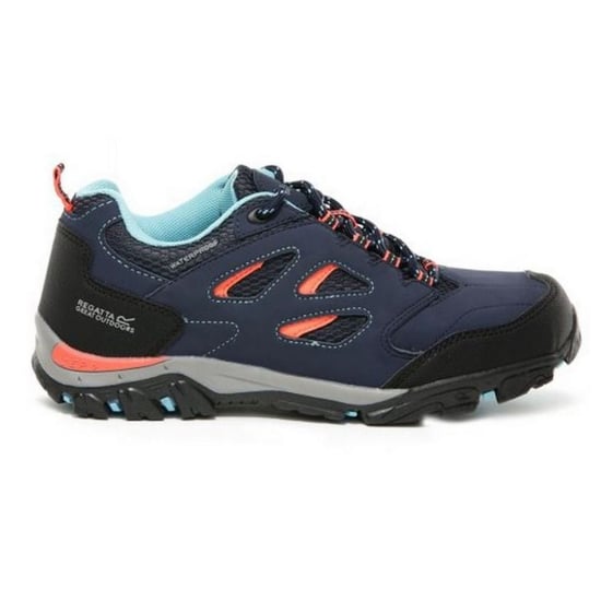 Regatta Kinder Wanderschuhe Holcombe Low (Navy/Koralle) - Image 4