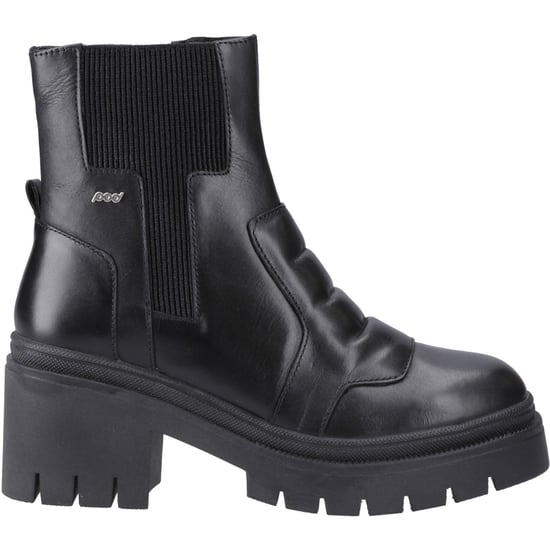 Pod Lillian Leder Damen Schwarz Stiefel - Image 5