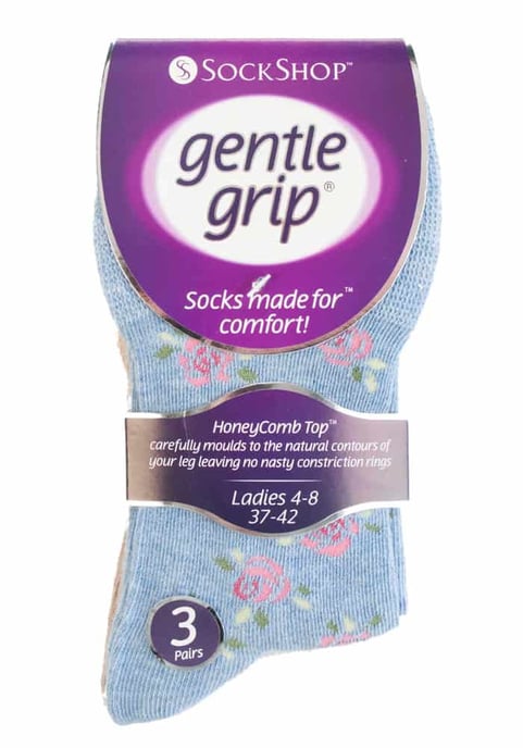 Gentle Grip - 6 Paar Damen Gentle Grip nicht elastische Socken - GG46 - Image 2