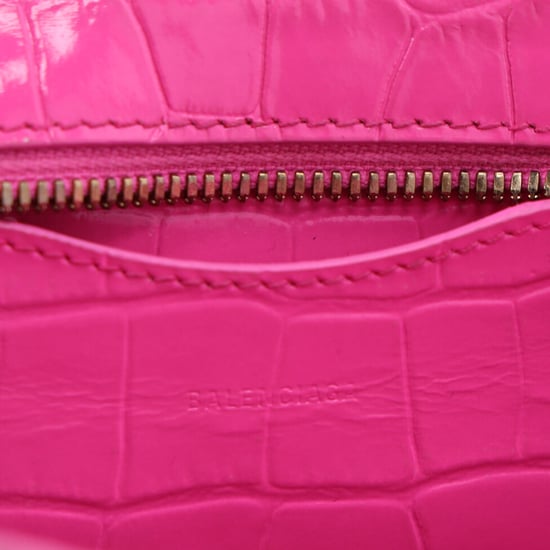 Balenciaga Nano Neo Classic City Krokodil-Prägung Schultertasche aus pinkfarbenem Leder - Image 6