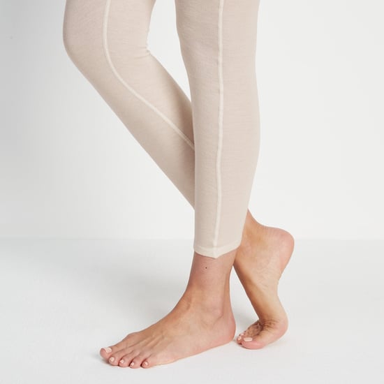 Meru Womens Cashmere Touch Base Layer Leggings Off White