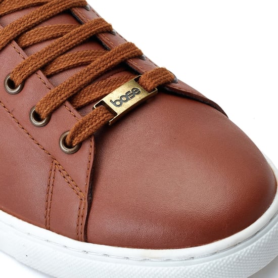 Base London Tucker Ledersneaker für Herren in verbranntem Braun. - Image 6