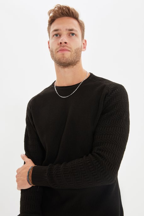 Trendyol Herren Raglanärmel gerader Pullover - Image 3