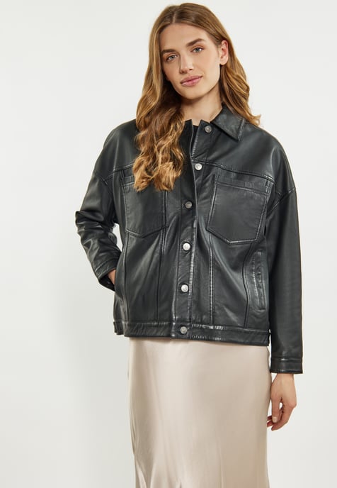 Dreimaster Jacke Damen schwarz - Image 3