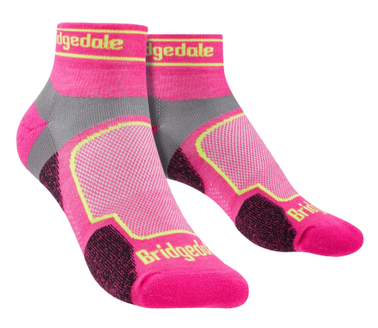 Bridgedale - Womens Running Ultralight Sport Low Socken - Pink - Image 1
