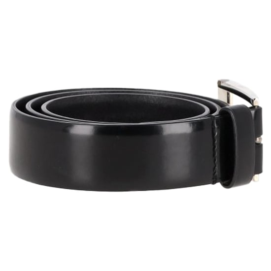 Prada Logo-Gürtel mit Schnalle aus schwarzem Leder - Image 2