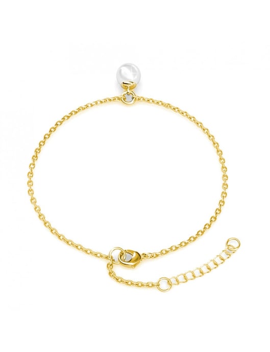 Kristall-Perlenarmband - Gold und Kristall - Image 4