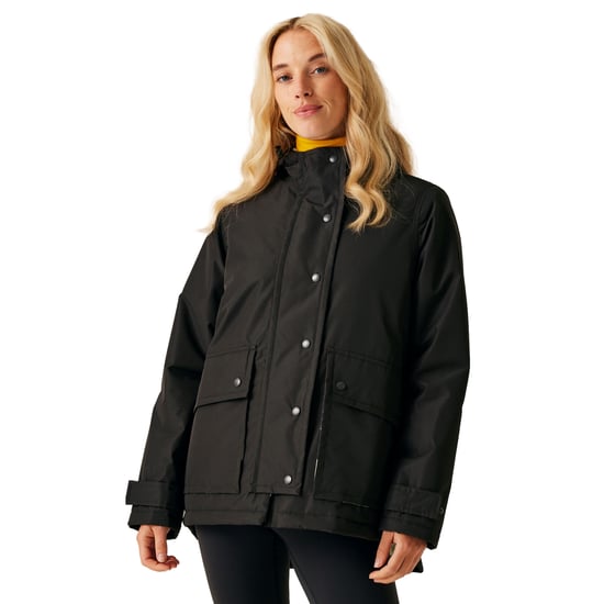 Regatta - "Orla Kiely" Jacke, wasserfest Midi-Länge für Damen (Schwarz/Grau) - Image 3