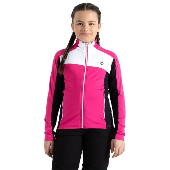 Dare 2B Childrens/Kids Emergent Core Stretch Midlayer (Pure Pink/Black)
