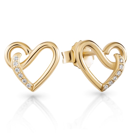 Orphelia 'Ida' Damen 925 Sterling Silber Set: Kettenanhänger + Ohrringe - Gold SET-7521/G - Image 2