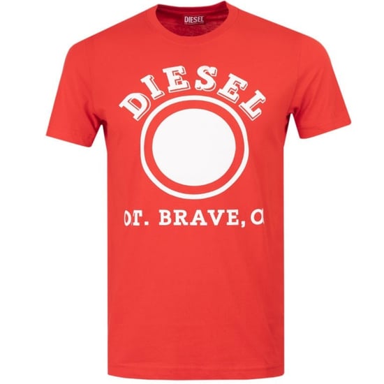 Diesel 1976 Varsity Logo Racing Red T-Shirt