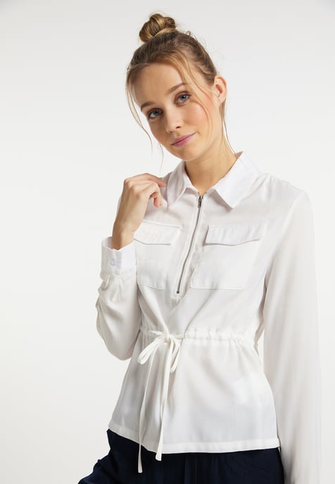 Dreimaster Bluse Damen weiss - Image 5