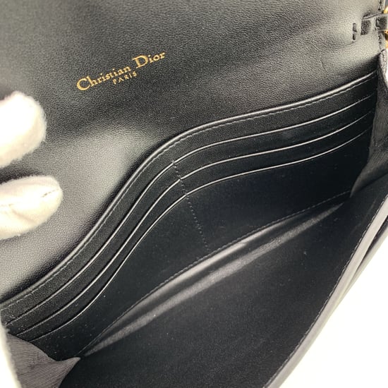 Dior Leder Geldbörse Satteltasche mit Kette - Image 6