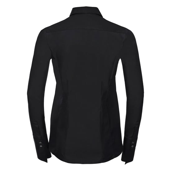 Russell Collection - "Ultimate" Hemd für Damen Langärmlig (Schwarz) - Image 2