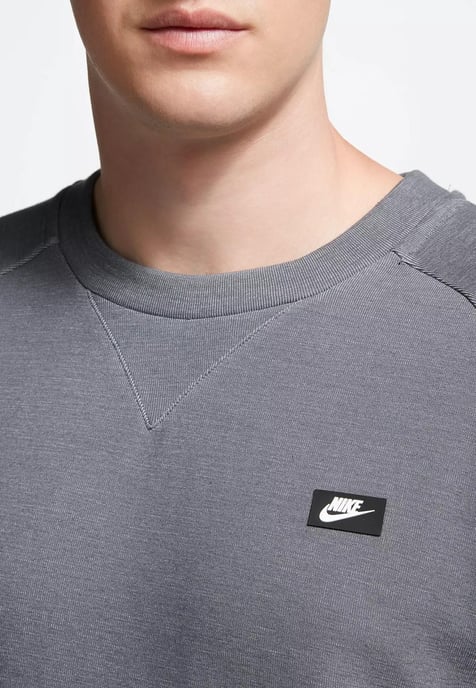 Nike Sportswear Optic Herren-Fleece-Crew-Trainingsanzug in Grau - Image 4