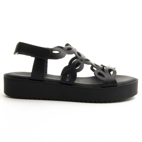 PURAPIEL PLATFORM SANDAL CONFORTGEL26a22 IN BLACK