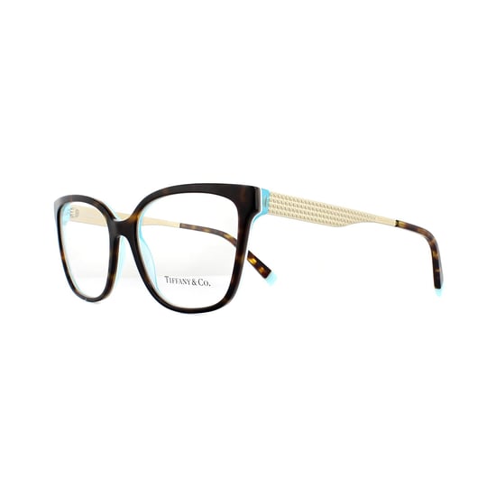 Tiffany Square Havana White Blue Womens  Glasses Frames