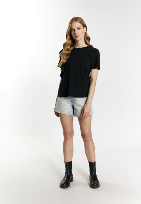 Dreimaster T-Shirt Damen schwarz - Image 2