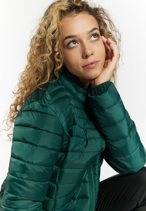 Mymo Leicht wattierte Jacke Damen dunkelgrün - Image 5