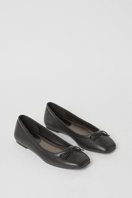 Lisa Bow Detail Ballet Flats