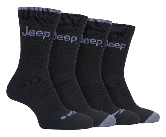 JEEP - 4 Paar Herren Anti Blister dick gepolstert Luxus Boot Socken - Image 1