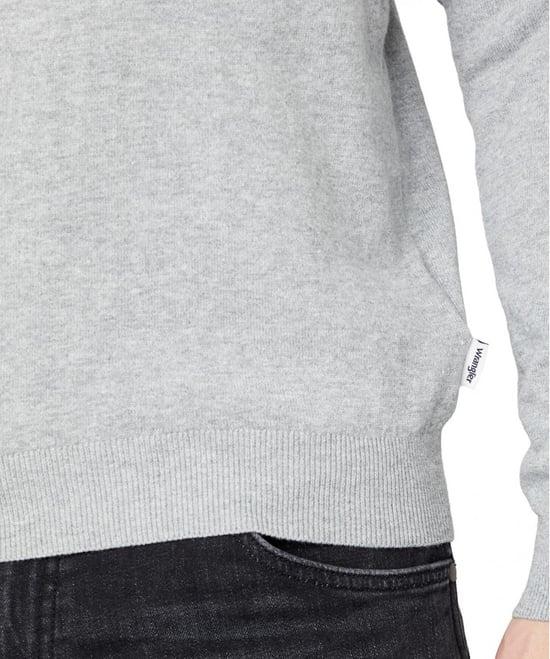 wolljacke crew knit mid grau - Image 4