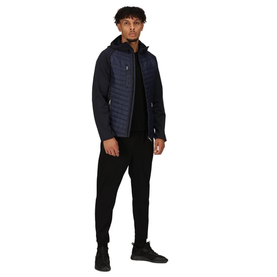 Regatta Mens Navigate Quilted Hybrid Jacket (Navy/Seal Grey)