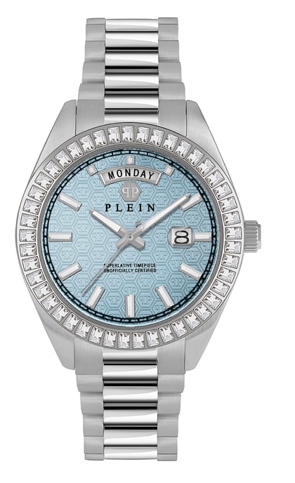 Philipp Plein Date Superlative Gent Herrenuhr Silber PWPNA0524 - Image 1