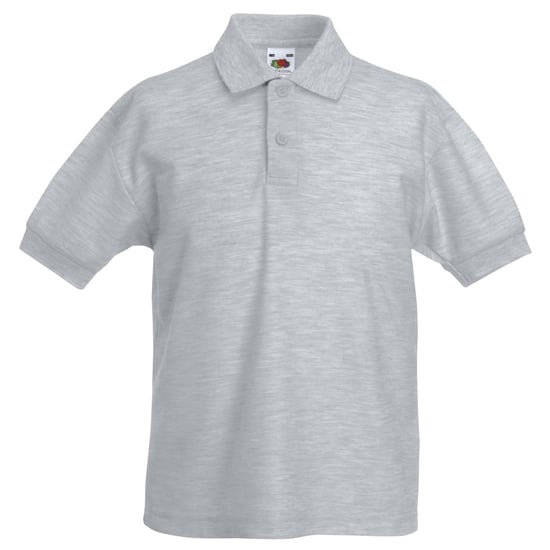 Fruit of the Loom - Poloshirt für Kinder kurzärmlig (Grau) - Image 1