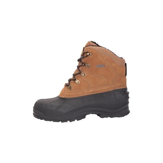 Mountain Warehouse Mens Range Cow Suede Schneestiefel (Dark Beige) - Image 2