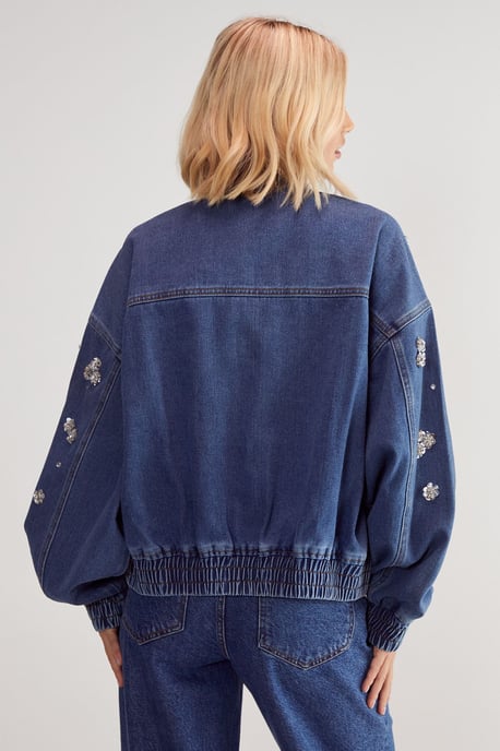 Limited Embellished Flower Applique Jacket