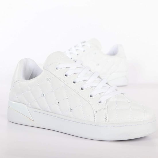 Basket Guess Damen Reea Sneaker mit Logo-Aplikation - Image 2