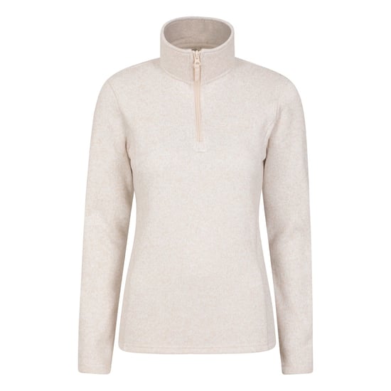 Mountain Warehouse Damen/Damen Idris Half Zip Fleece Top (Beige) - Image 1