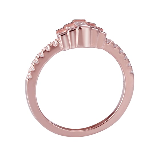 Orphelia Women's 925 Sterling Silver Ring - Rose ZR-7443