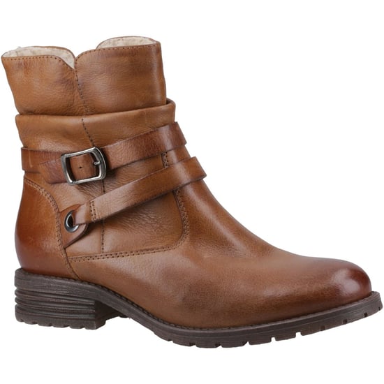 Hush Puppies Piper Leder Damen Tan Stiefel - Image 1