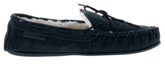 Hush Puppies Allie Leder Womens Mokassin Memory Foam Kunstfell navy - Image 2
