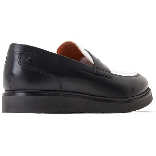 Base London Sid Leder Herrenschuhe Schwarz/Weiß - Image 2