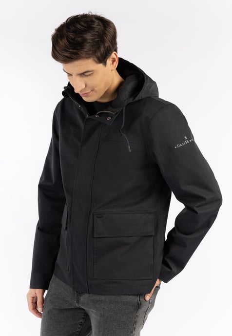 Dreimaster Regenjacke Herren schwarz - Image 3