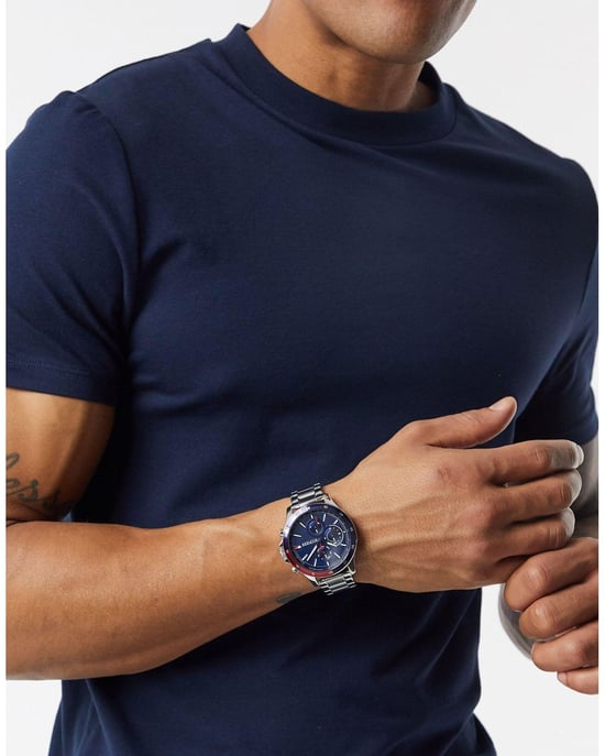 Tommy Hilfiger Bank Men's Silver Watch 1791718