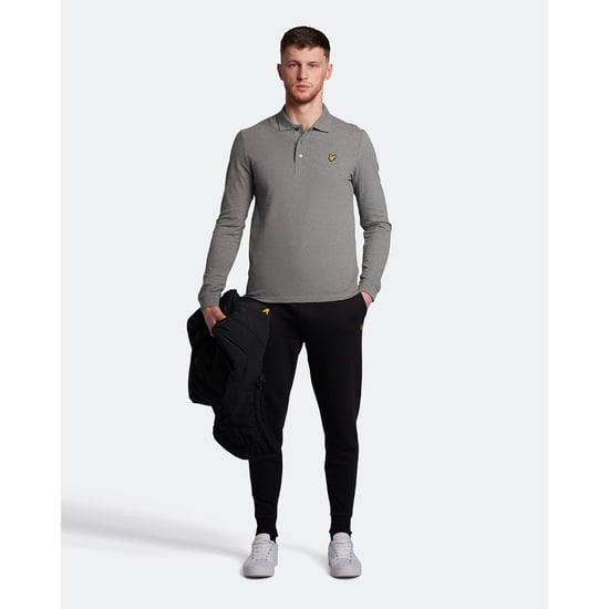 Lyle & Scott Herren Poloshirt mit langen Ärmeln und Kragen - Image 4