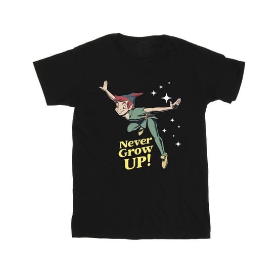 Disney Boys Peter Pan Never Grow Up T-Shirt (Black)