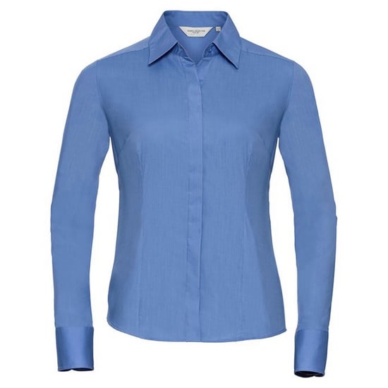 Russell Collection - Hemd Pflegeleicht für Damen Langärmlig (Business-Blau) - Image 1