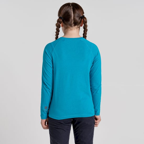Bates LS T-Shirt Scuba Blue Bubble