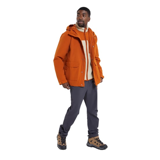 Mountain Warehouse Mens Wetlands 3 in 1 Waterproof Jacket (Rust)