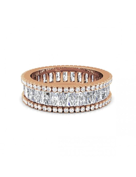 Glamour Lock Ring - Rose Gold und Kristall - Image 3