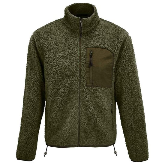 SOLS Unisex Erwachsene Fury Sherpa Fleece Jacke (Army/Dark Army) - Image 1