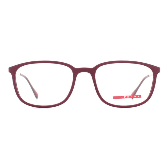 Prada Sportbrille Rahmen PS03HV VYX1O1 Bordeaux Gummi Männer - Image 1