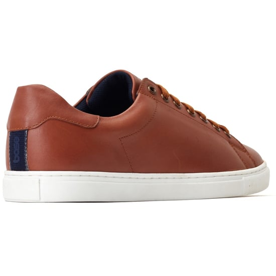 Base London Tucker Ledersneaker für Herren in verbranntem Braun. - Image 2